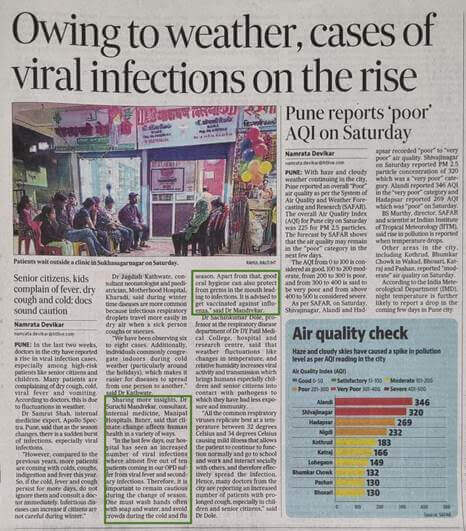Dr. Suruchi Mandrekar in Hindustan Times Pune