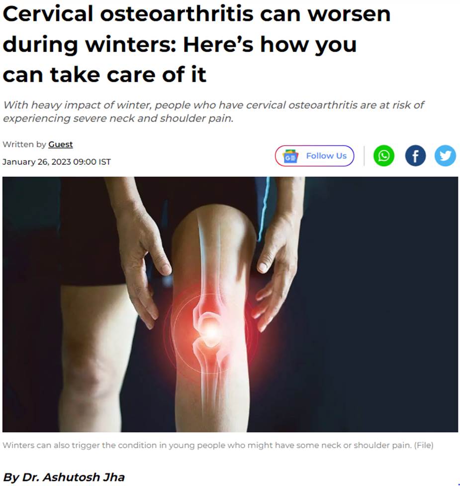 Dr. Ashutosh Jha on the Financial Express