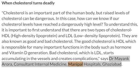 Dr. Mayank Arora on Hindustan Times