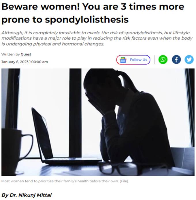 Dr. Nikunj Mittal in Financialexpress.com