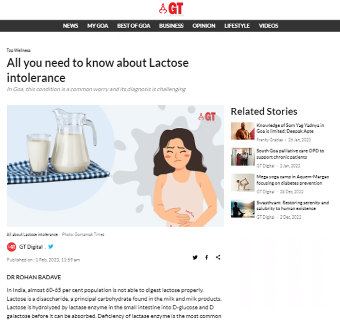 Dr. Rohan Bhadave on  Gomantak Times