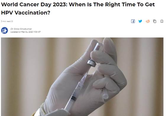 Dr. Snita Sinukumar on India Times