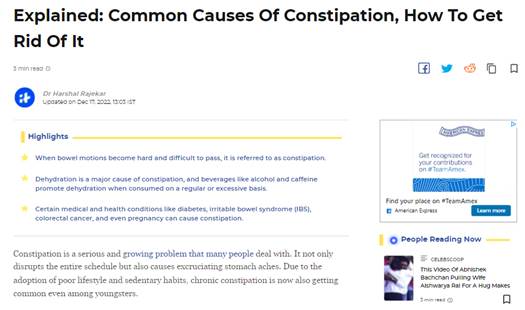 Dr. Harshal Rajekar in India Times