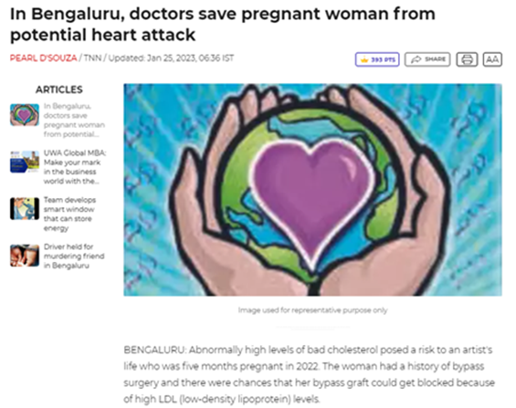 Dr. WG CDR SS Iyengar in The Times of India