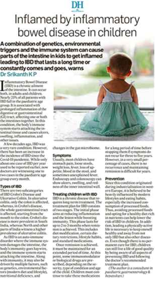 Dr. Srikanth KP on Deccan Herald