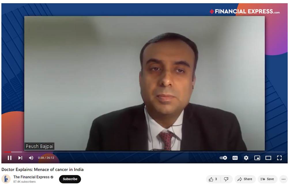 Dr. Peush Bajpai on the financial express