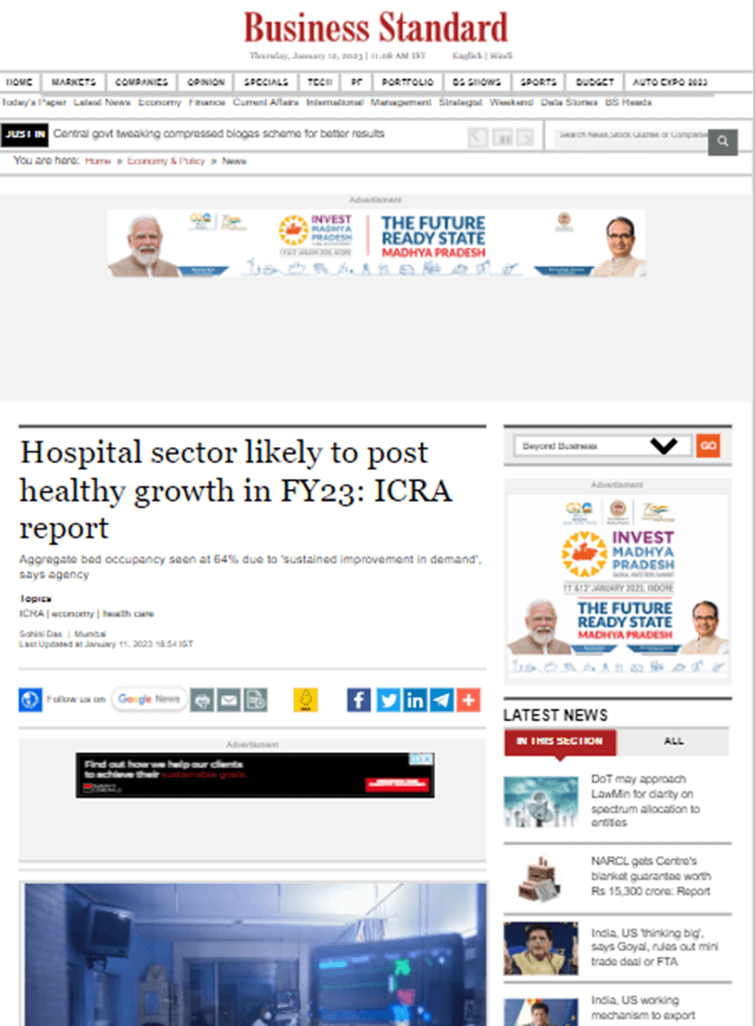 Mr. Dilip Jose in Business Standard