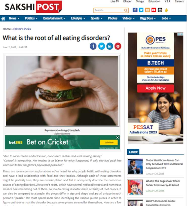 Dt. Deepthi in Sakshi Post